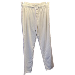 Drawstring Pants, NWT, faux zip, Length 41”, Waist 16”, inseam 36-37” Sz 32/14US